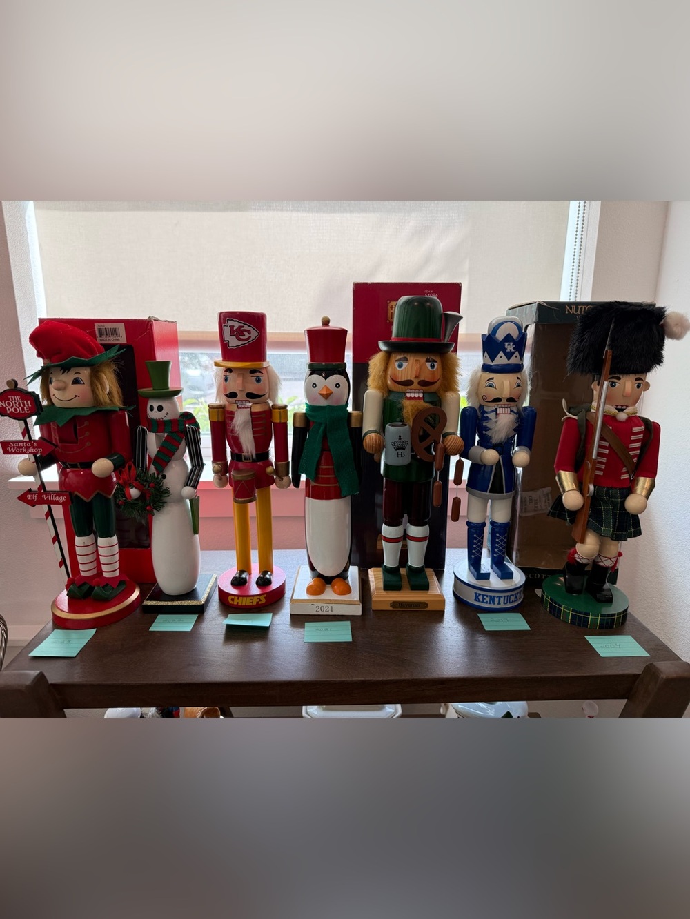 Festive Holiday Nutcracker Figurine in Red, Green, White